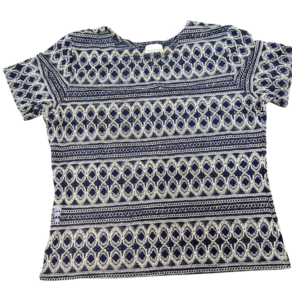 Initiatives Patterned Women's Shirt,NWOT
